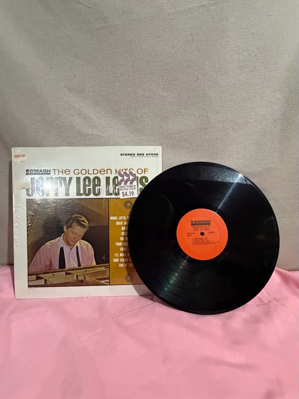 Smash vinyl album record The Golden Hits of Jerry Lee Louis